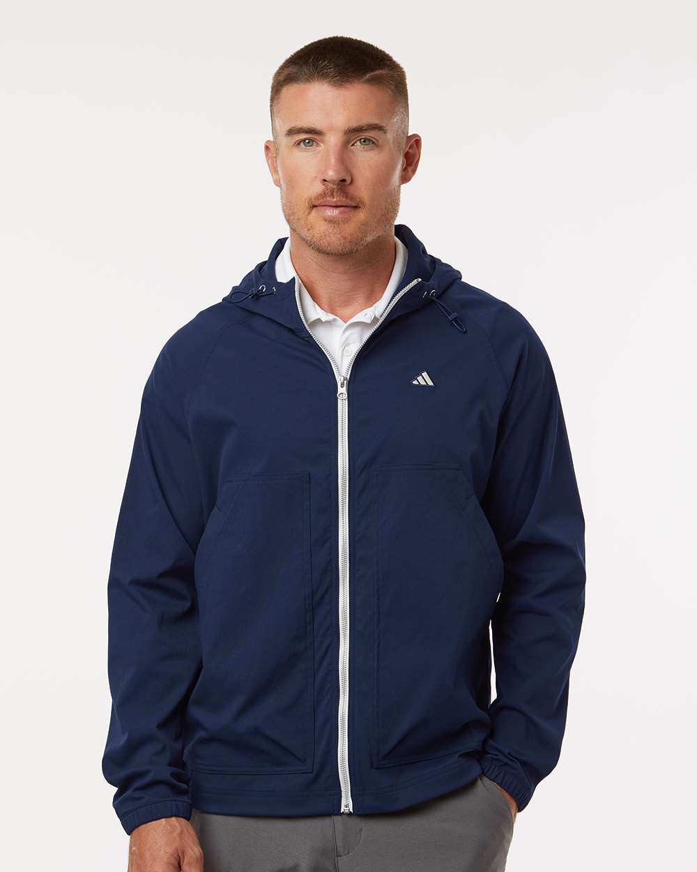 Adidas Chaqueta de Hombre con cremallera completa - Unidades en la caja 36- Precio unitario $23.50
