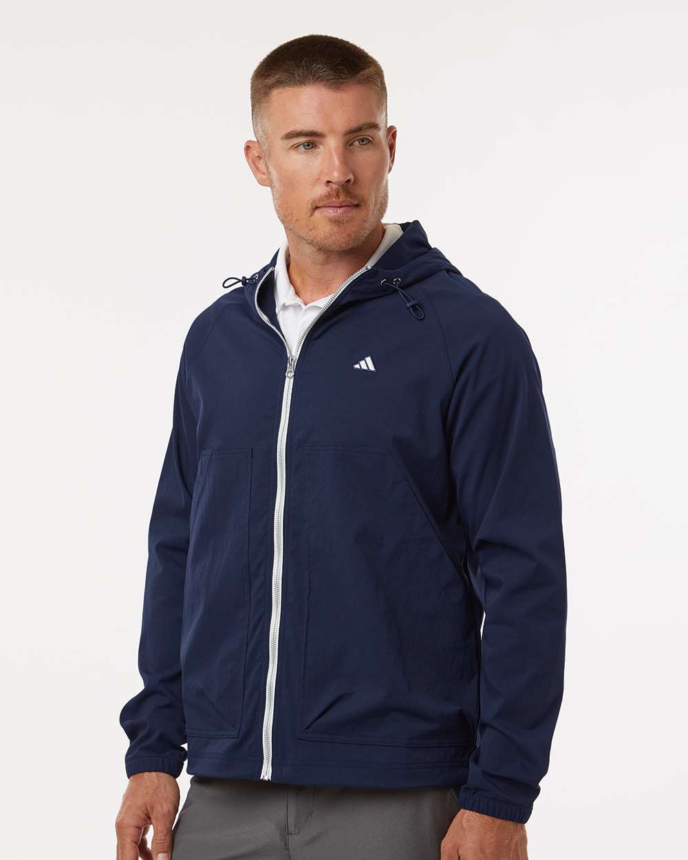 Adidas Chaqueta de Hombre con cremallera completa - Unidades en la caja 36- Precio unitario $23.50