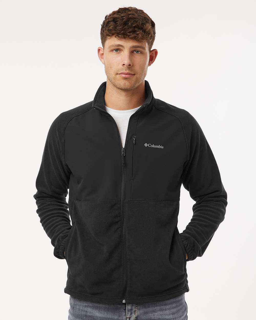 Columbia Chaqueta polar con cremallera completa SS- Precio Mayoreo Unidades en la caja 12- Precio Unitario $ 19.75