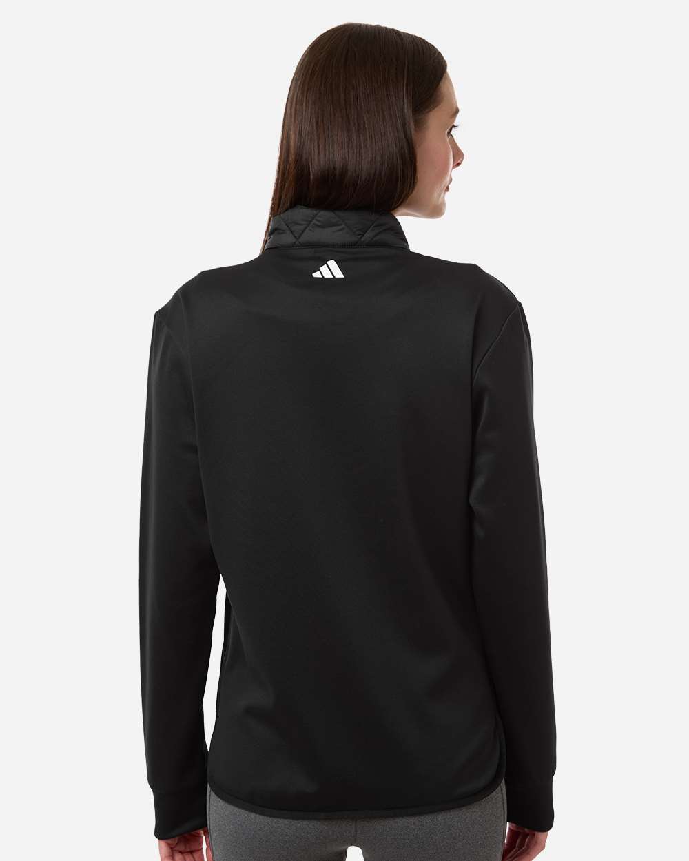 Adidas Chaqueta Acolchada Negra con Cremallera Completa de Mujer - Venta al por Mayor- Unidades en la caja 24- Precio unitario $ 22.50 USD