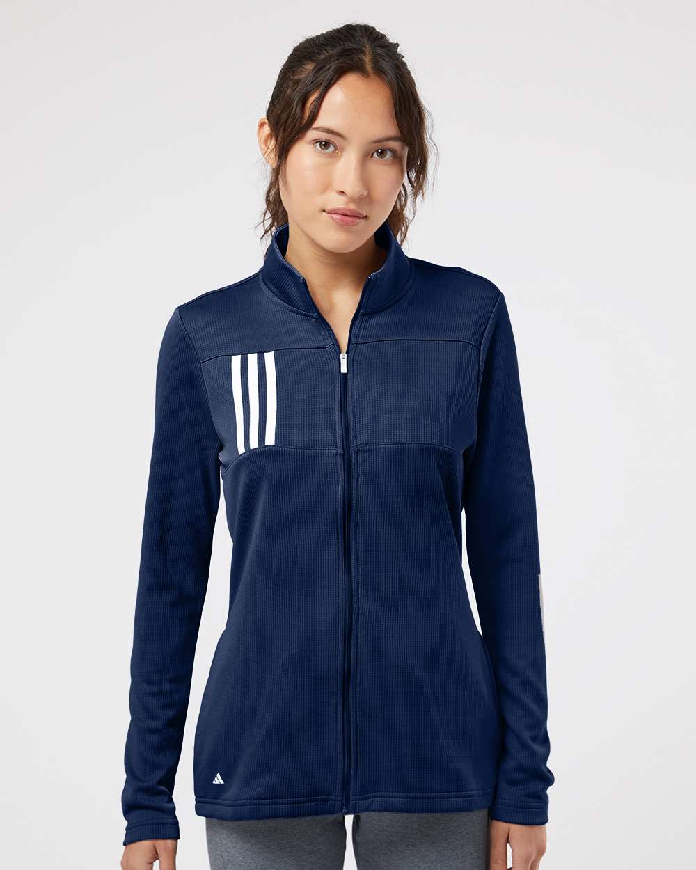 Adidas Suéter con Cremallera Completa y 3 Rayas para Mujer Precio al por Mayor- Unidades en la caja 36 - Precio unitario $ 19.50 USD