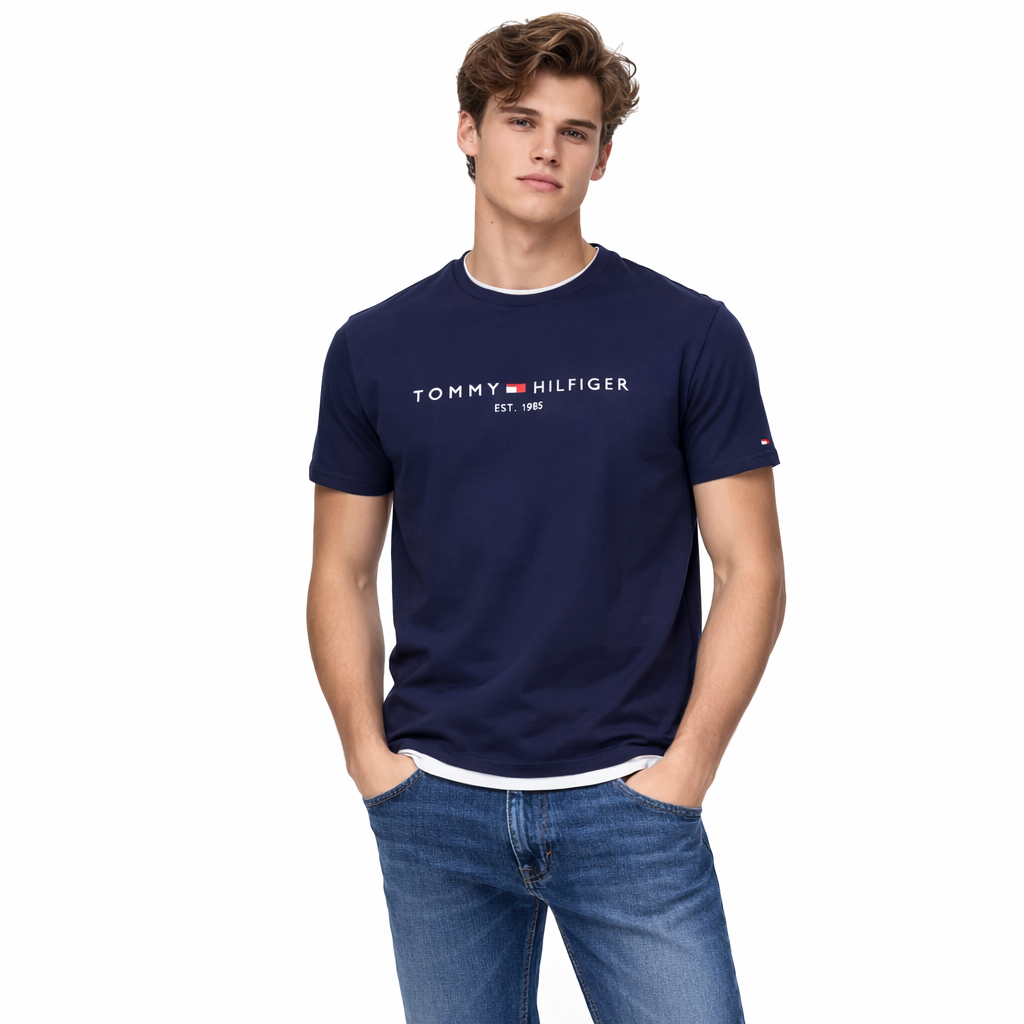Tommy Hilfiger Camisetas de Hombre Tallas Grandes - – Caja 24 Unidades – Colores Mixtos – $14.50 c/u
