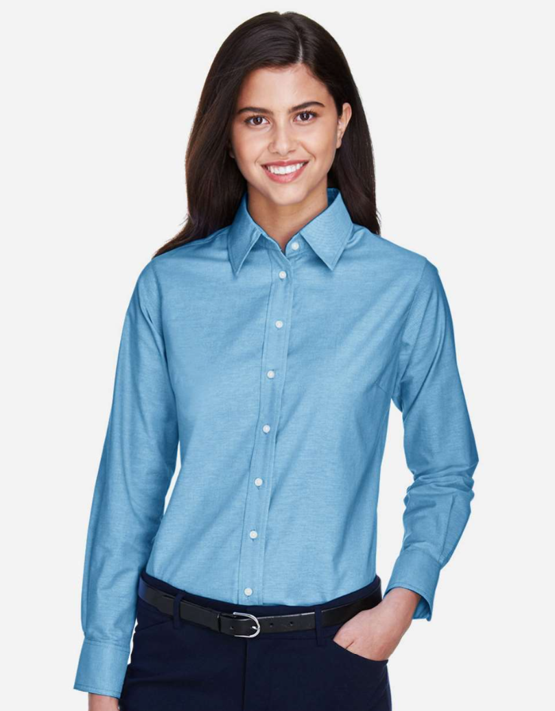 Harriton Camisas Oxford de Mujer - Unidades en la caja 24 - precio unitario $14.42 usd