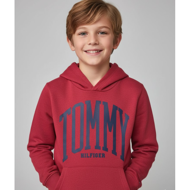 Tommy Hilfiger Sudaderas color Rojo Niño - Caja Mayoreo 24 Unidades Precio unitario $16.50