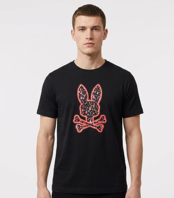 Psycho Bunny Van Graphic Tee – Camisetas Estampada de Hombre