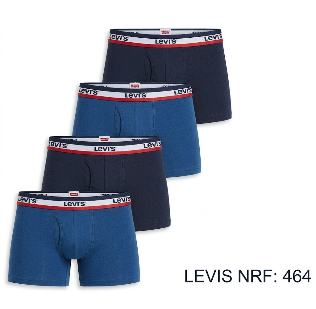 Levi's Boxer de Hombre - Caja de 36 Paquetes– Colores Mixtos – $17.50 c/u