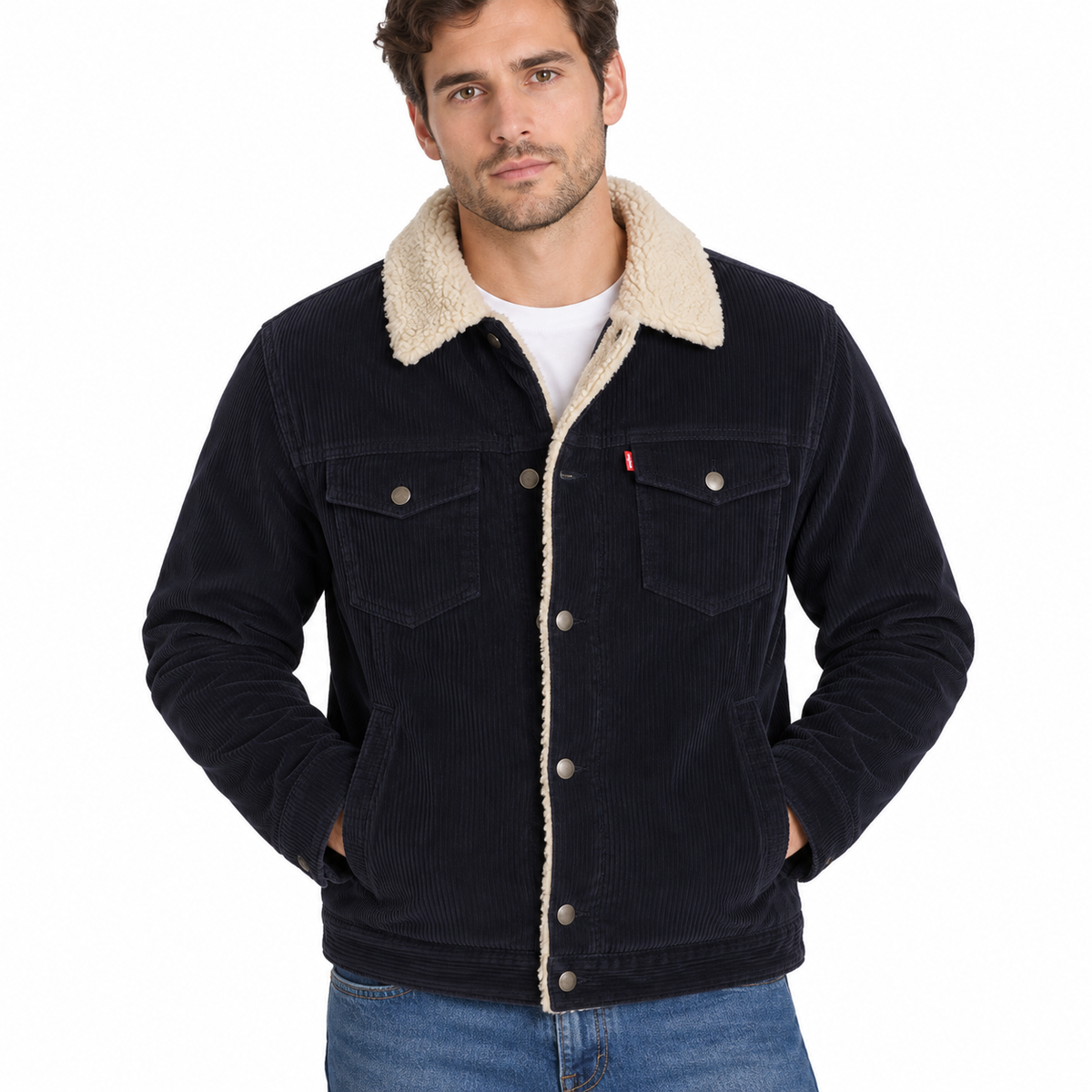 Levi's Chaquetas de Pana Sherpa para Hombre - Caja de 24 unidades - Precio $69.00 c/u