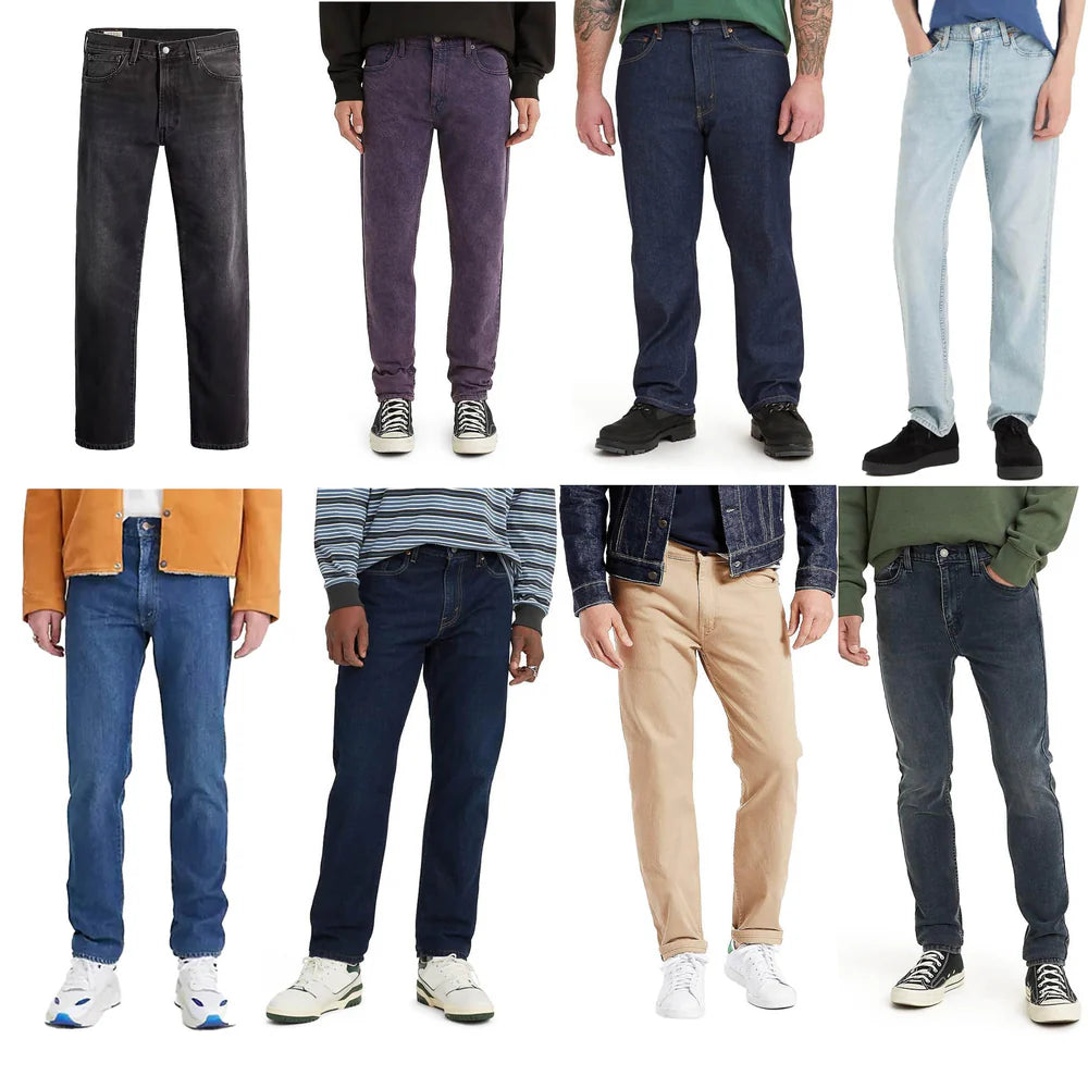 Levi's Talla Grande Denim Jeans Mix Unidades en la caja 48 Precio Unitario $21.00