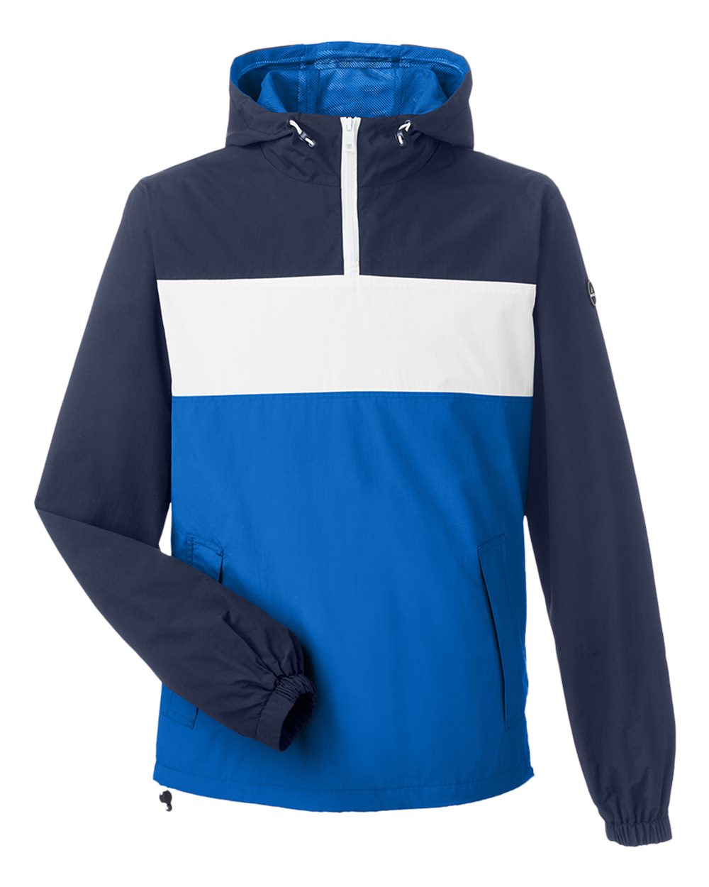 Náutica Chaquetas con capucha y cremallera de un cuarto Azul – Caja 12 Unidades – Colores Mixtos – $21.00 c/u