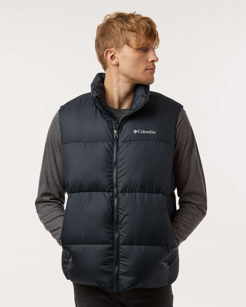 Columbia Chalecos de Hombre –  Unidades en la caja 18 – Color Negro – Precio unitario $29.75 c/u