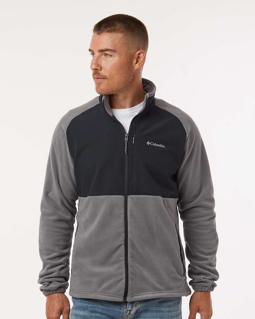 Columbia Chaquetas polar con cremallera completa Gris/Negro– Caja 12 Unidades – Colores Mixtos – $19.75 c/u