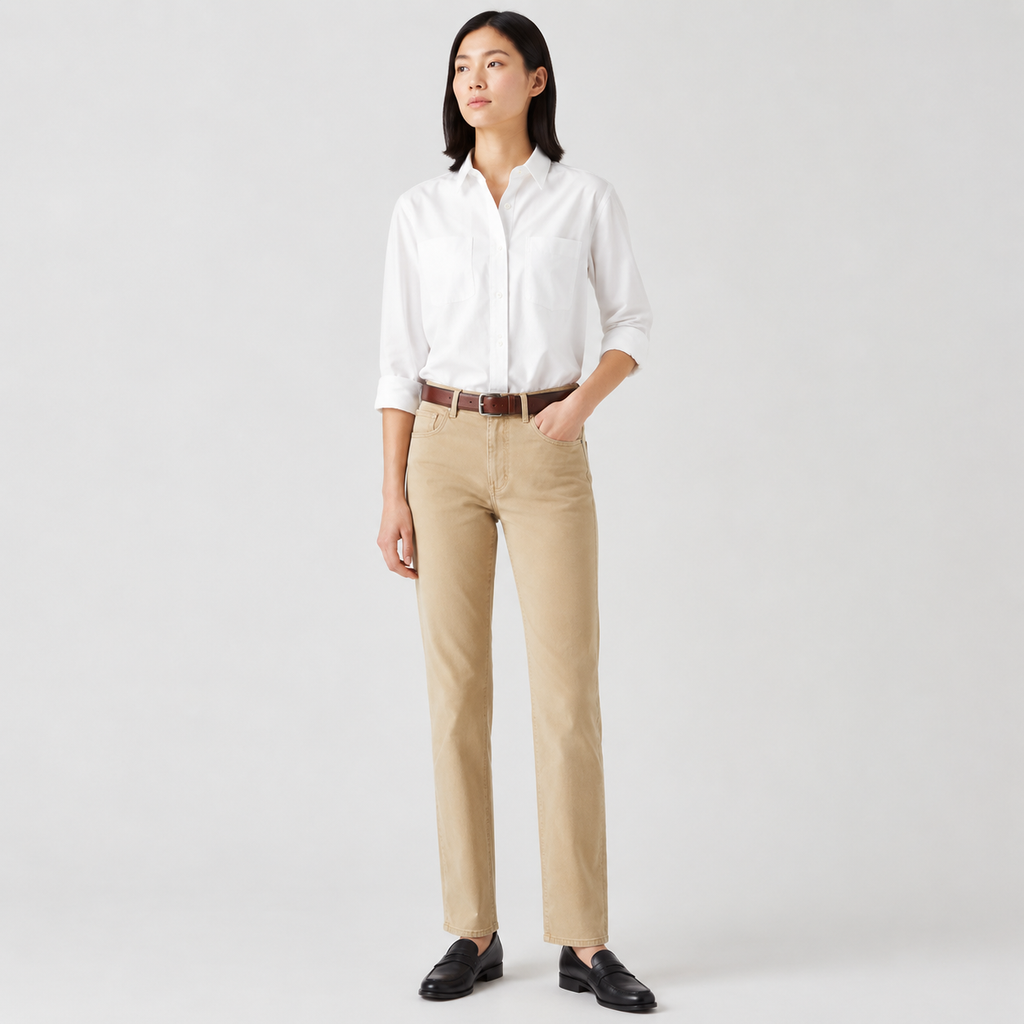 Levi's 724 Straight Corduroy de Mujer – Caja 18 Unidades – Color Khaki – $18.50 c/u