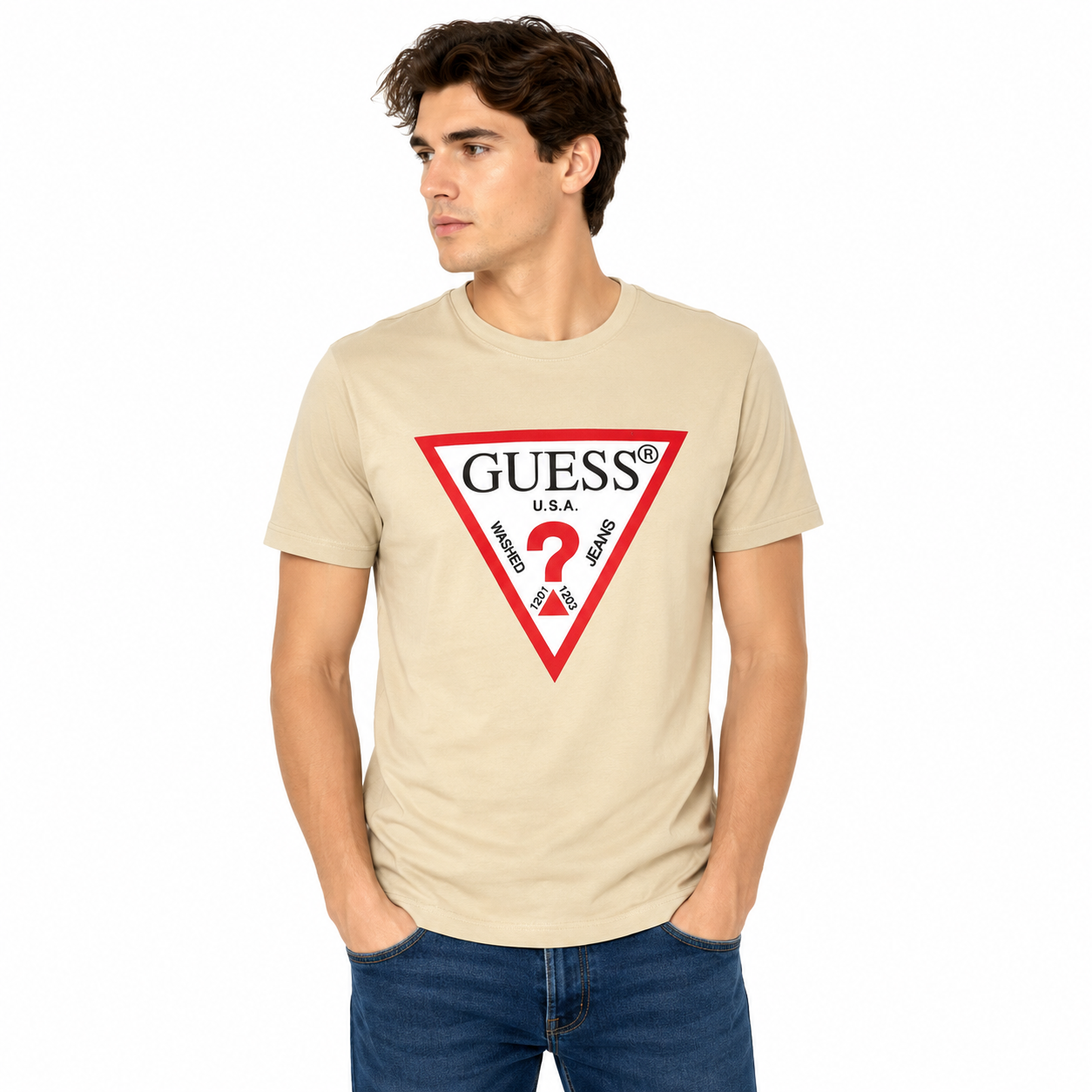 Guess Camisetas de Hombre – Caja 48 Unidades -Colores y Tallas Mixtas $15.75 c/u