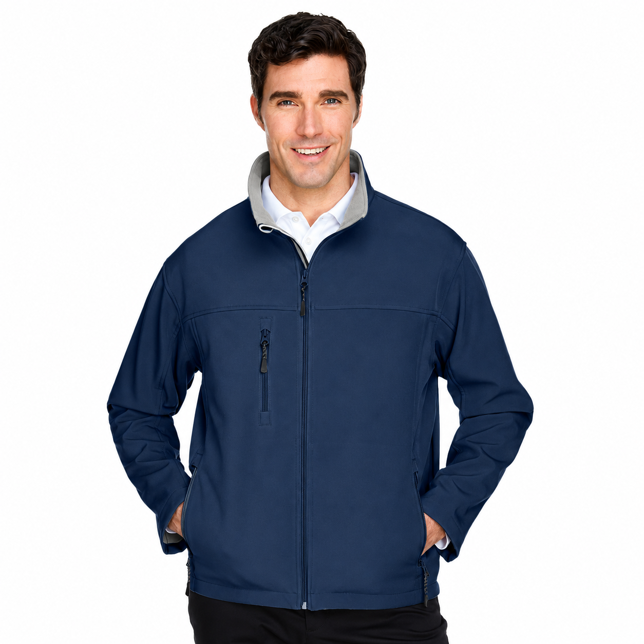 Devon & Jones Chaqueta de Hombre Soft Shell- Unidades en la caja 48- Precio unitario $16.50 c/u