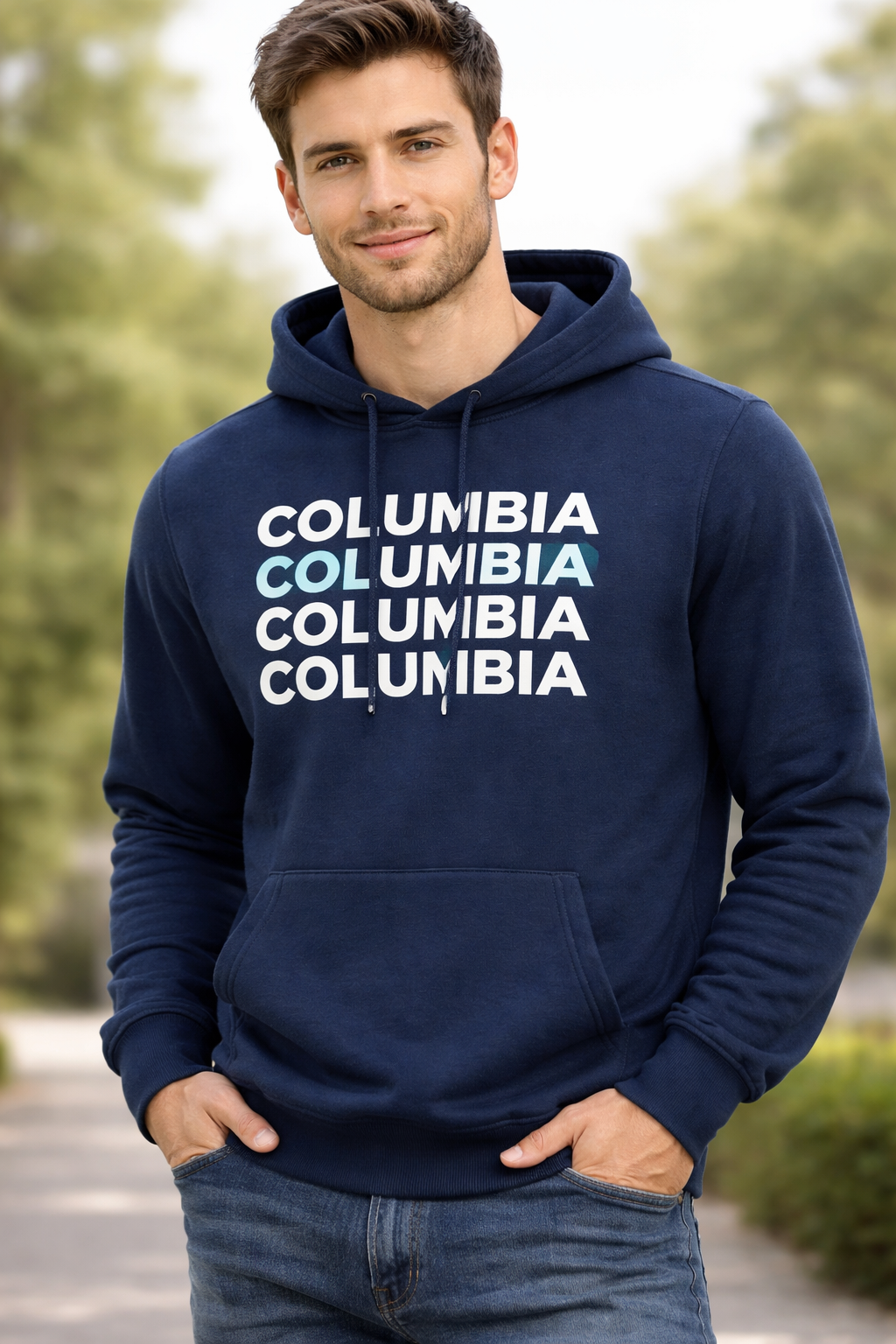 Sudadera Columbia de Hombre - Caja Mayoreo 48 Unidades Precio unitario $18.50