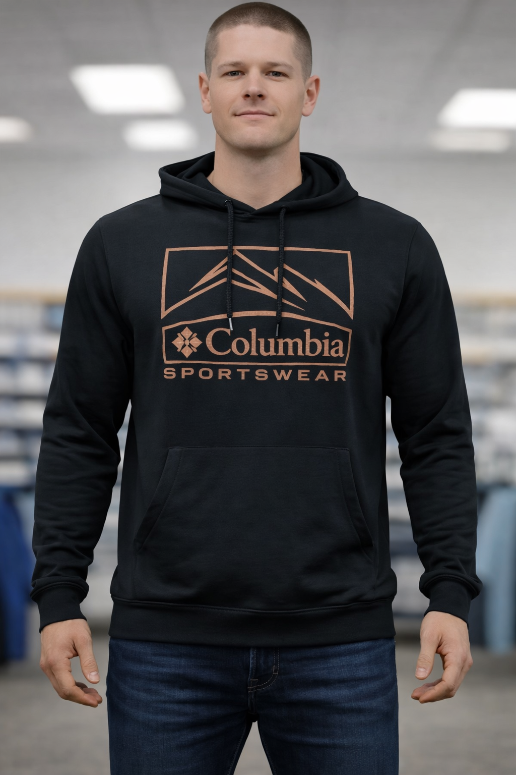 Sudadera Columbia de Hombre - Caja Mayoreo 48 Unidades Precio unitario $18.50