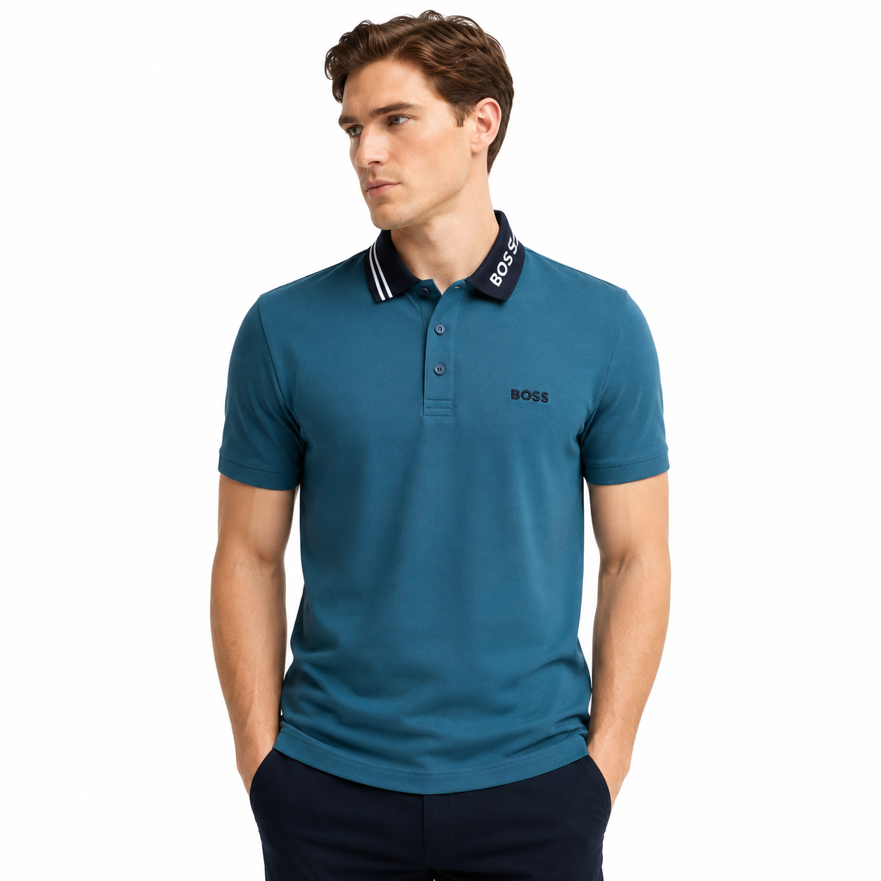 Hugo Boss Camisas Polo Slim Fit - Unidades en la caja 18 - Precio unitario $61.75 c/u