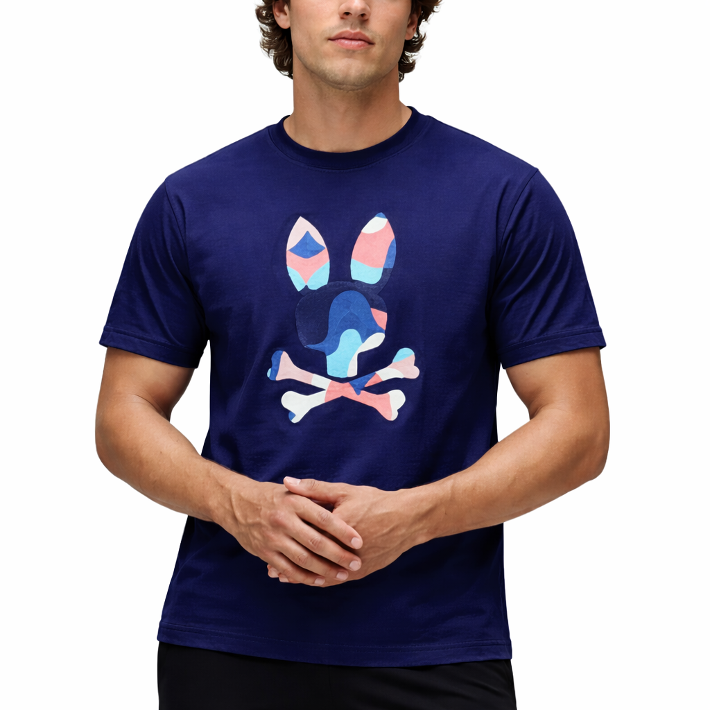 Psycho Bunny Ara Camiseta Estampada de Hombre al por Mayor $46.00 USD