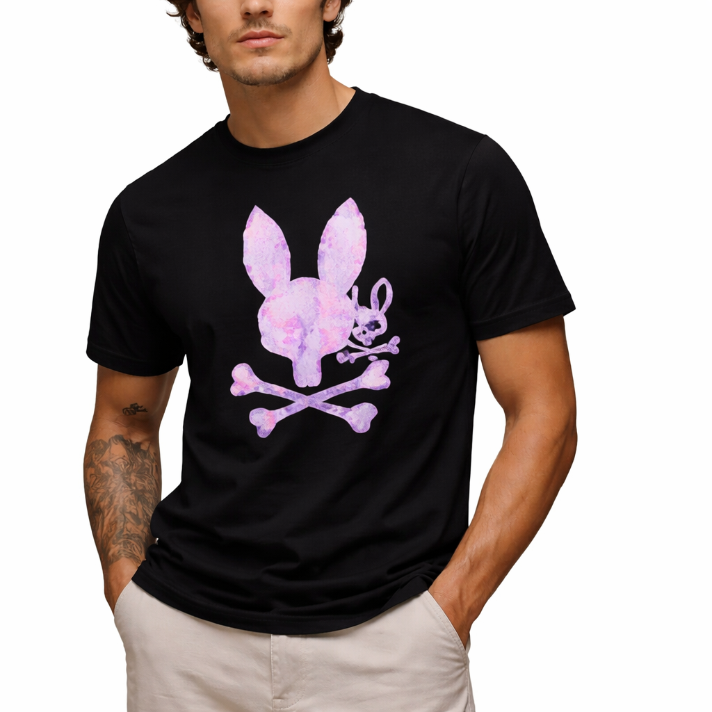 Psycho Bunny Van Graphic Tee – Camisetas Estampada de Hombre