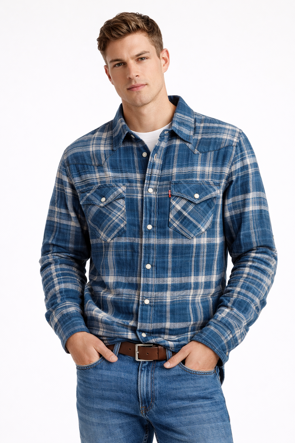Levi's Camisas Vaqueras de Hombre – Caja 36 Unidades – Colores Mixtos – $19.75 c/u