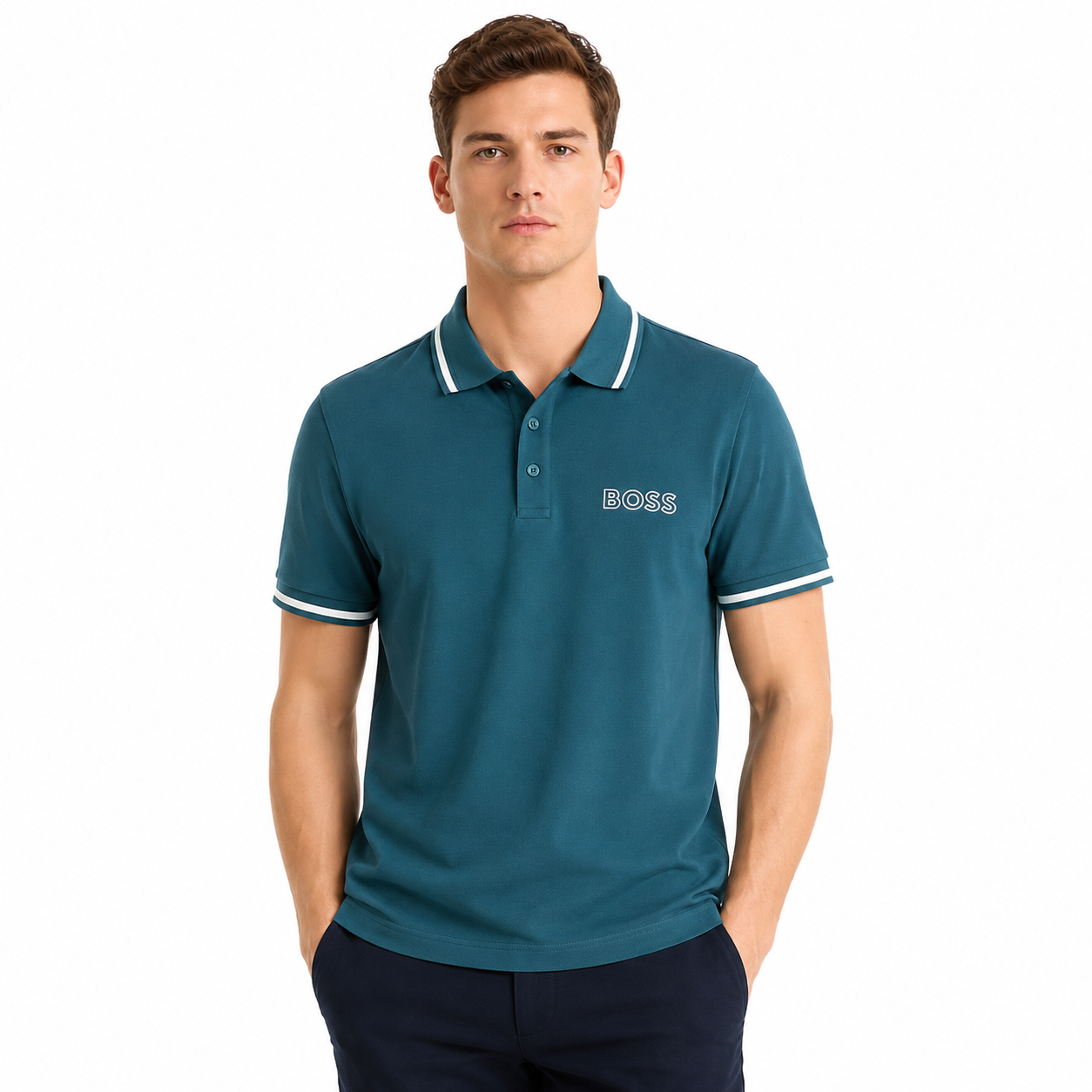 Hugo Boss Camisas Polo de Hombre - Modelos mixtos - Unidades en la caja 24 - Precio unitario $57.50 c/u