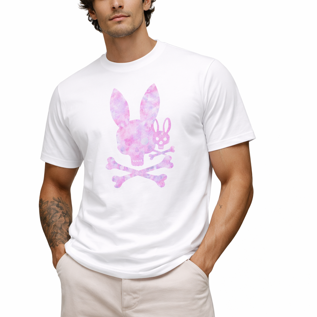 Psycho Bunny Van Graphic Tee – Camisetas Estampada de Hombre