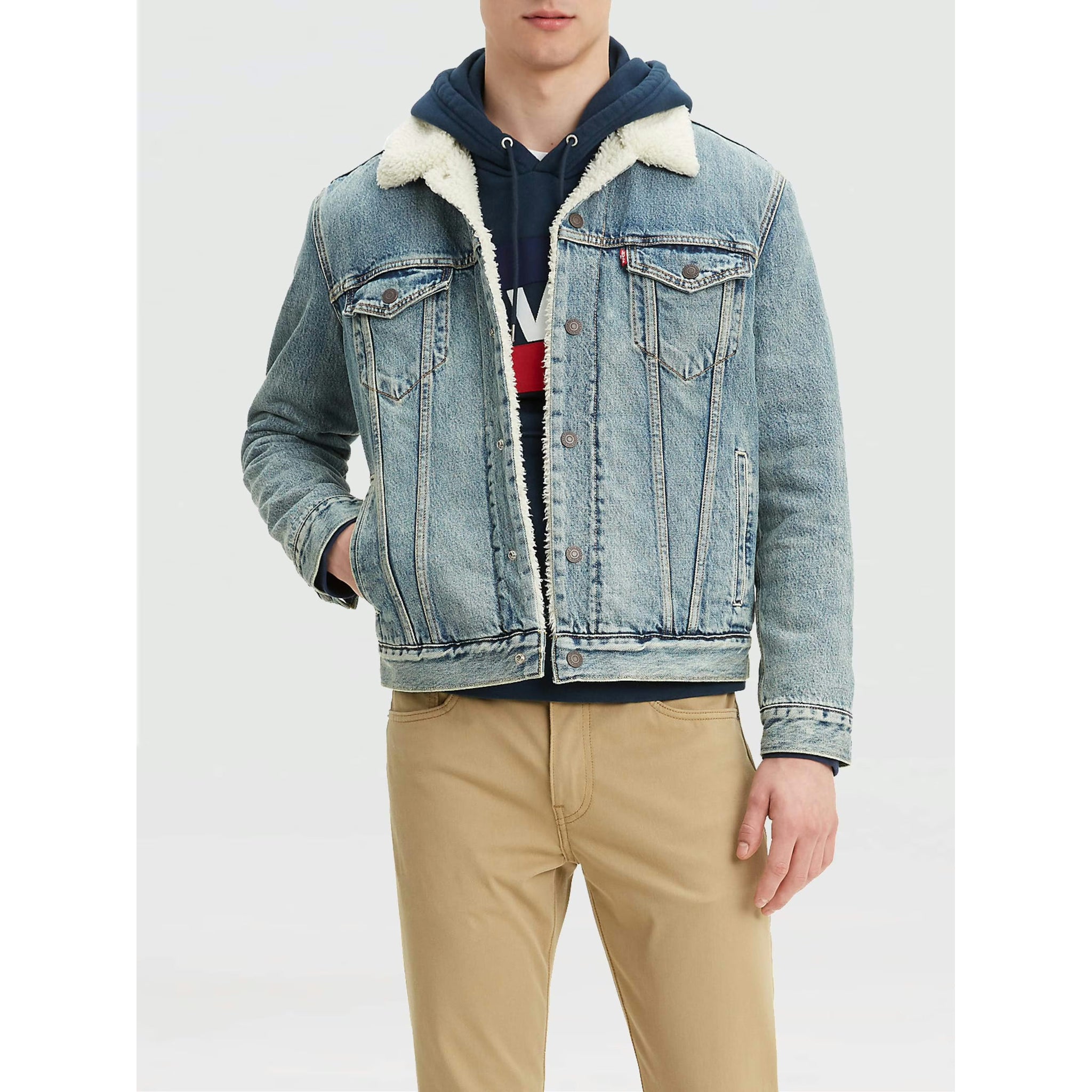 Jacket Levi's Hombre con Sherpa - Caja Mayoreo 12 Unidades Precio unitario $49.00