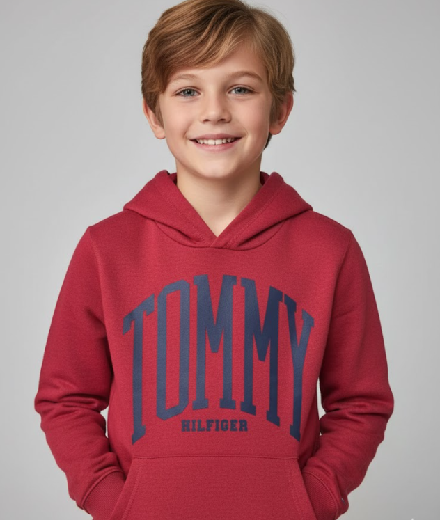 Tommy Hilfiger Sudadera - Buzo de Niño color Rojo Al por mayor Unidades en la caja 24