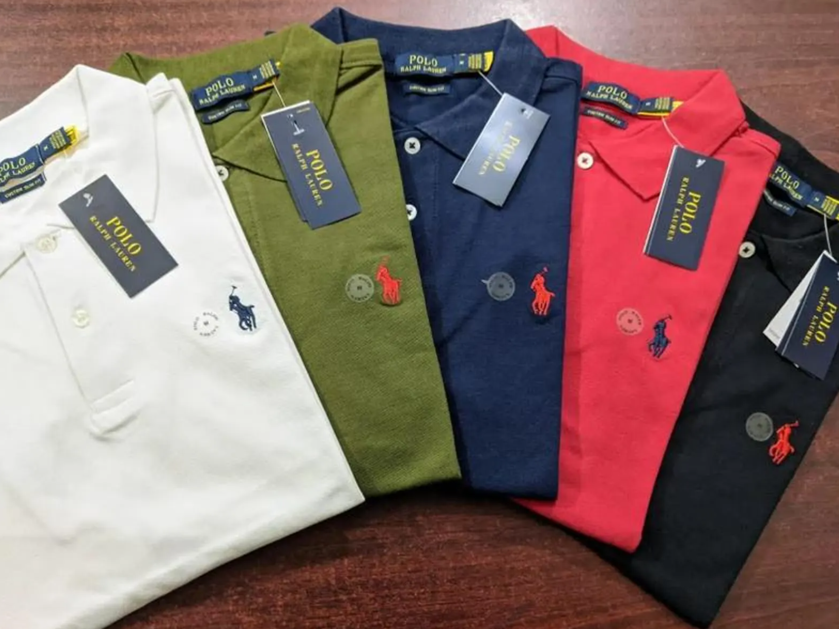Polo Ralph Lauren Camisas Polo de Hombre – Unidades en la caja 24- Colores Mixtos – Precio unitario $35.50 c/u