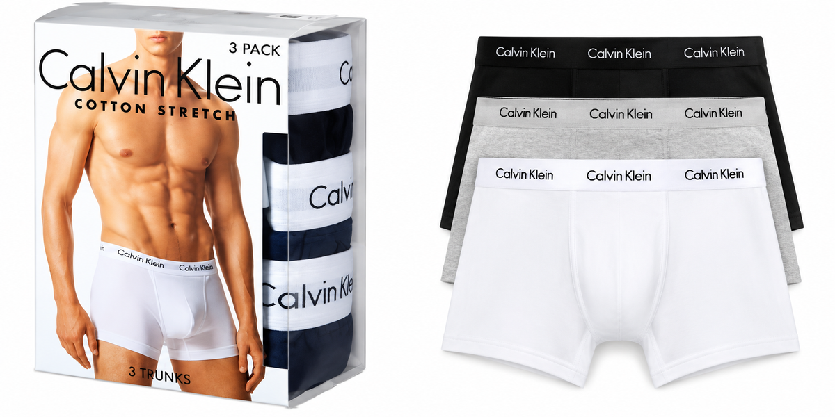 Calvin Klein Boxer de Hombre - Caja de 60 Paquetes– Colores Mixtos –  Precio unitario $20.00 c/paquete