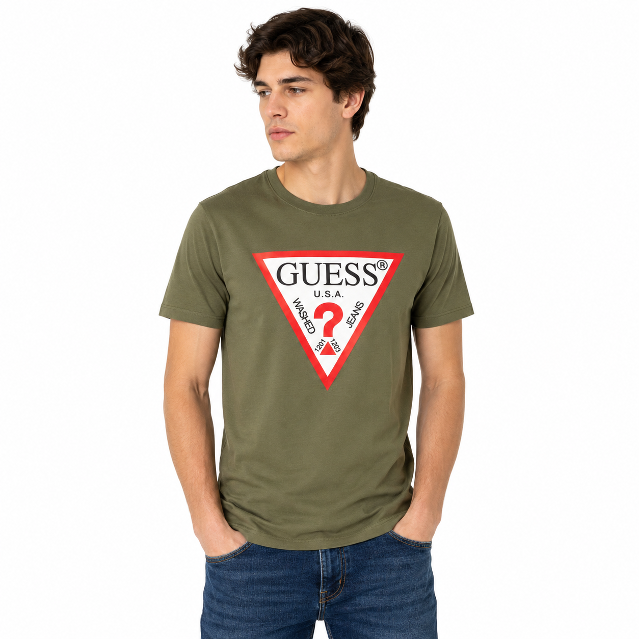 Guess Camisetas de Hombre – Caja 48 Unidades -Colores y Tallas Mixtas $15.75 c/u