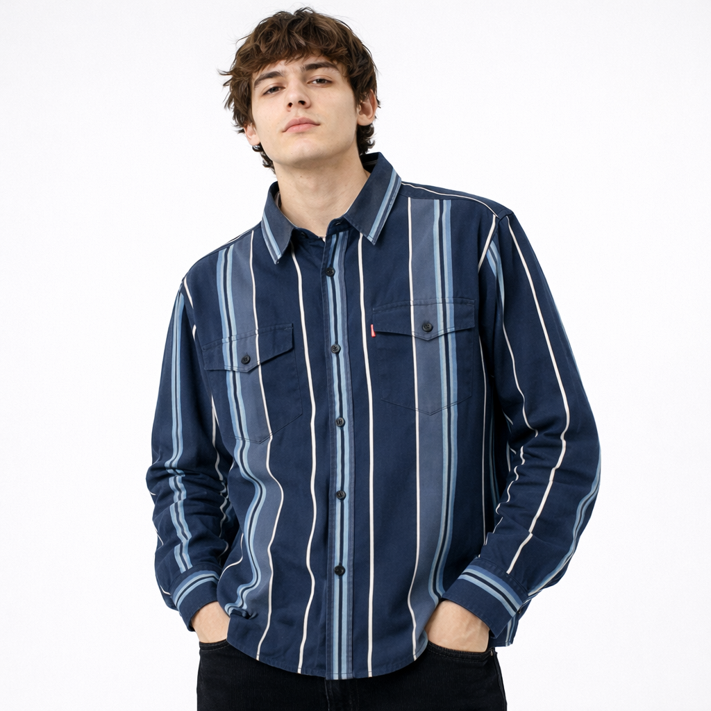 Levi's Camisas manga larga de Hombre - Caja 24 Unidades – Colores Mixtos – $18.00 c/u