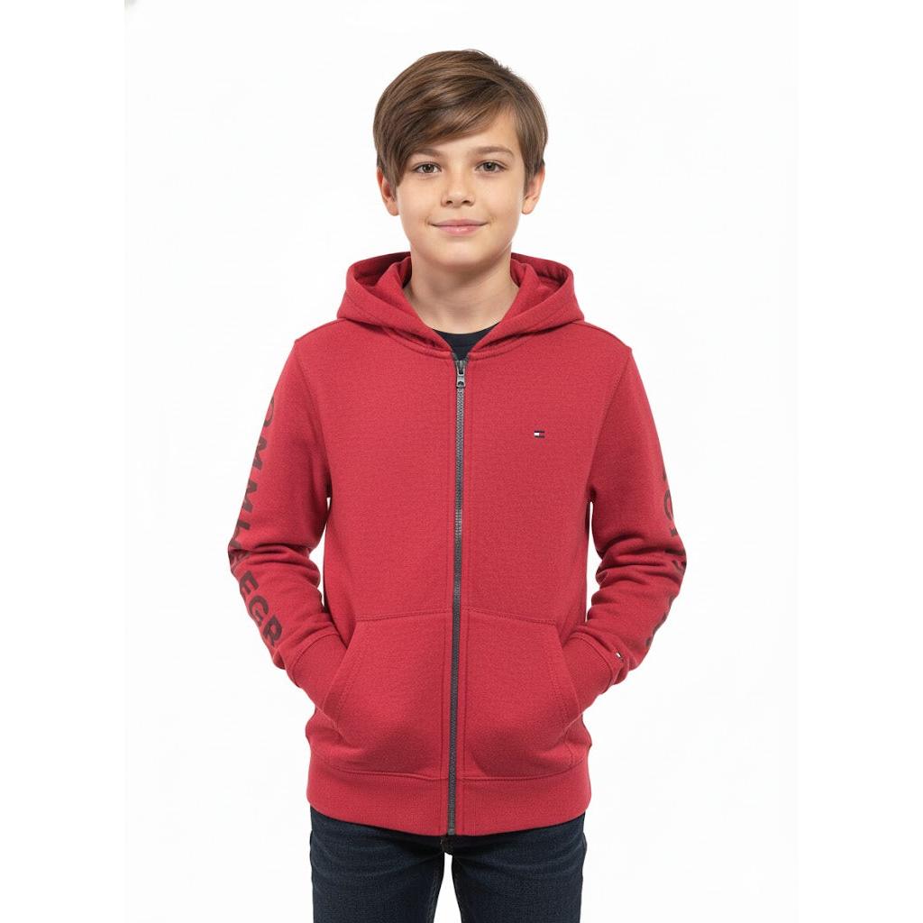Tommy Hilfiger Sudadera - Buzo de Niño color Rojo Al por mayor Unidades en la caja 24